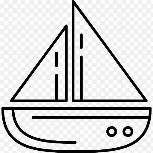 轮帆船图标