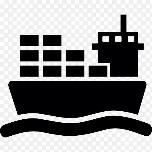 船舶与海上货物运输图标