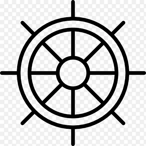 船的方向盘图标