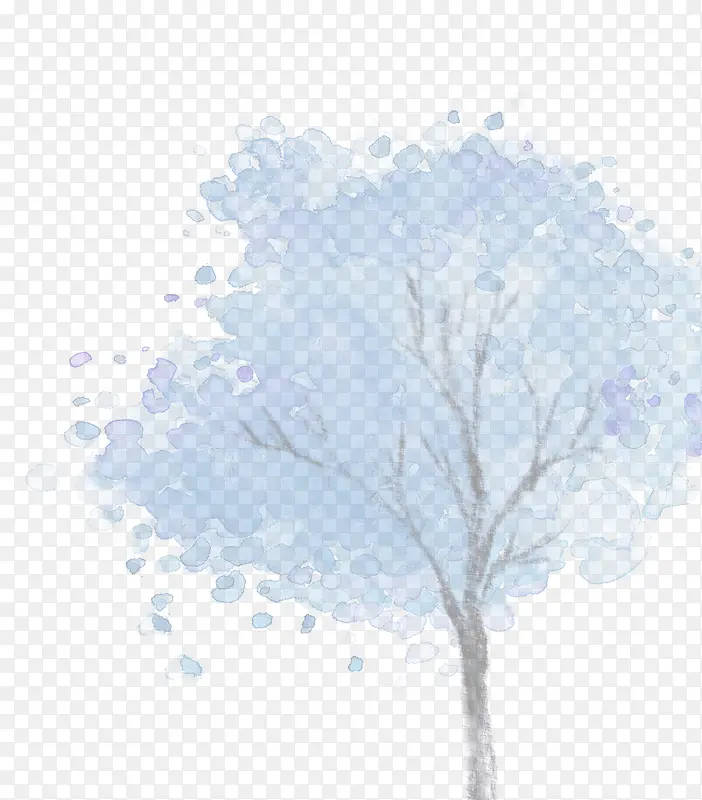 高清摄像手绘立体树木
