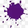 紫色笔刷喷射扁平风格
