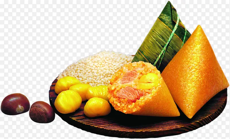 栗子食物粽子端午节