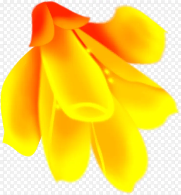 创意黄色花卉展板