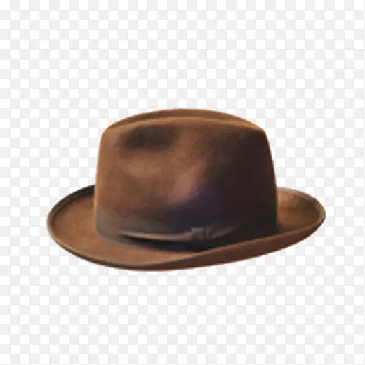 棕色英伦帽