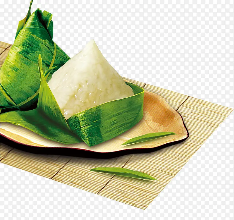 粽子白色糯米粽子端午节