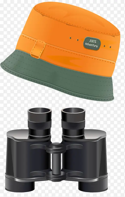 帽子与望远镜