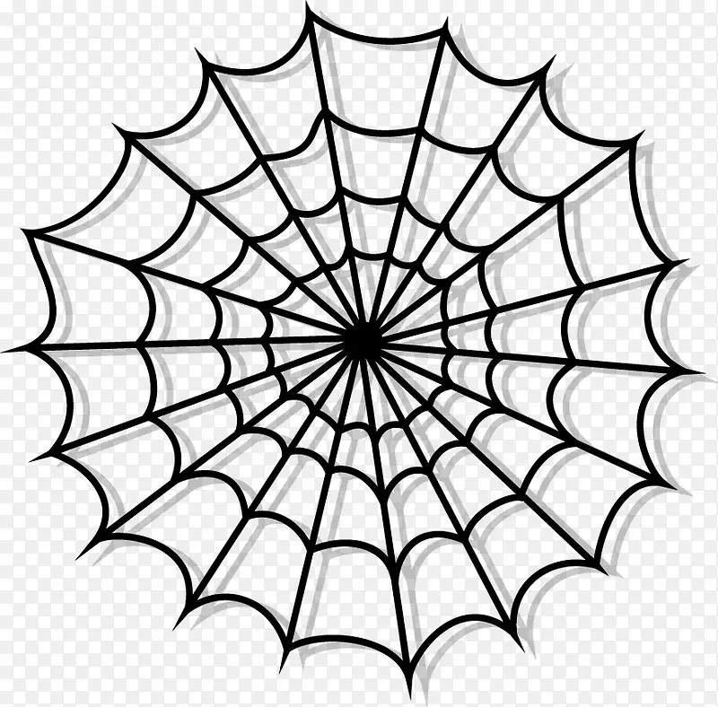 矢量蜘蛛网插图