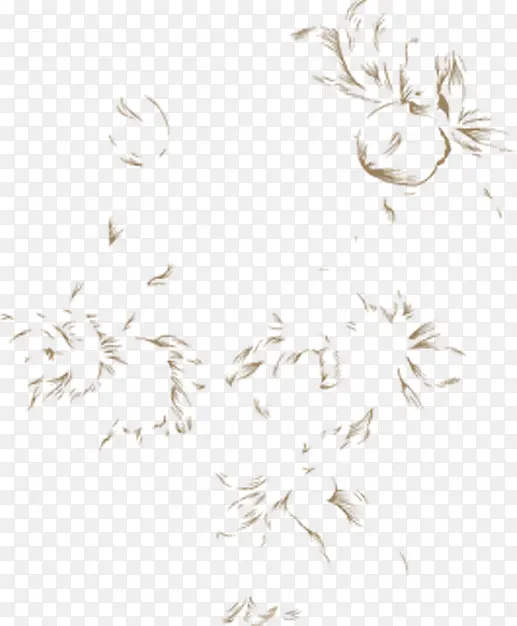 棕色婚礼欧式花纹
