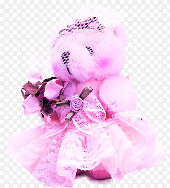 梦幻粉色小熊玩具