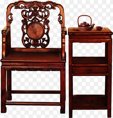 古朴木椅茶壶淘宝活动