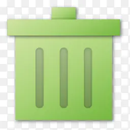 绿色垃圾箱图标