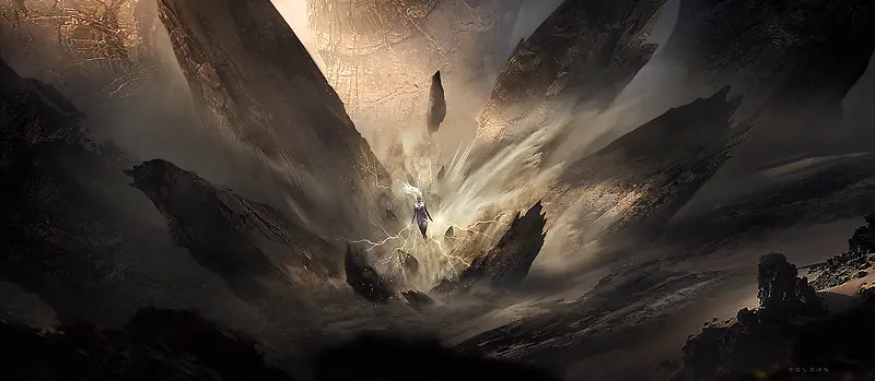 炫酷黑色游戏场景