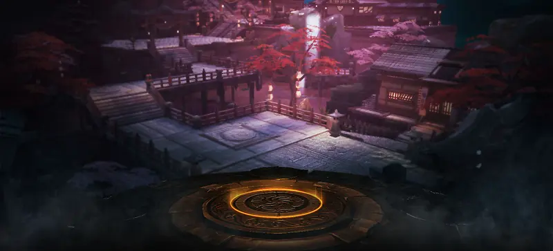 紫色风格游戏场景