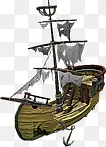 游戏场景复古船