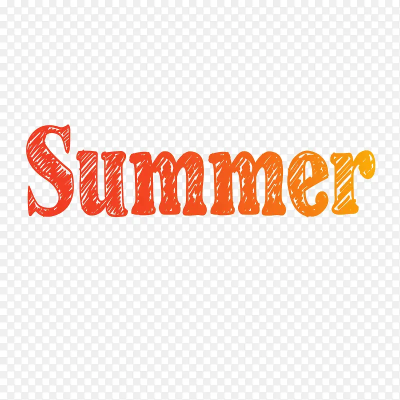 SUMMER艺术字