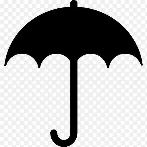 伞填充形状图标