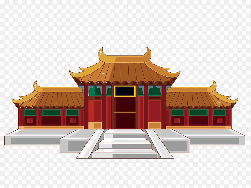 中国风建筑大门建筑