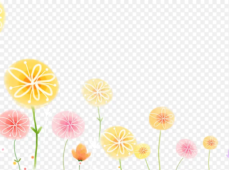绘画花卉背景设计