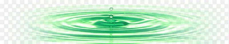 创意手绘合成绿色的水面