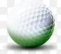 创意合成白色的高尔夫球