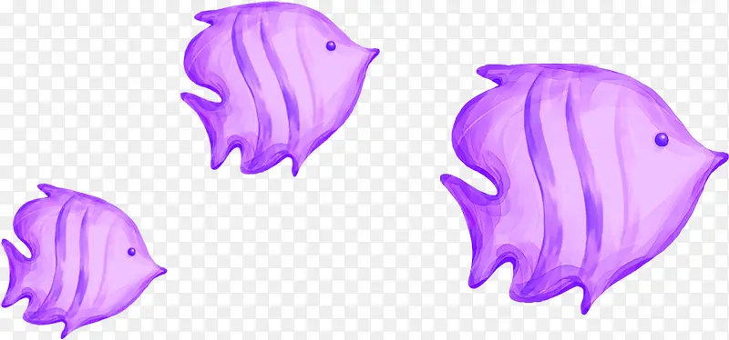 创意合成效果紫色的海带鱼