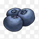蓝莓矢量素材