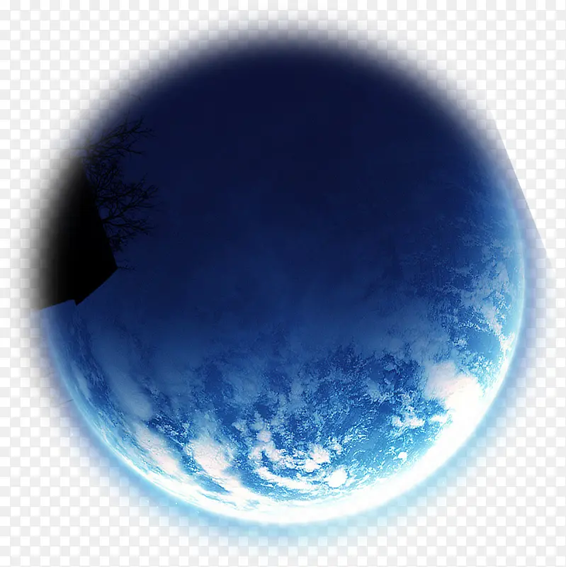 蓝色高清梦幻地球