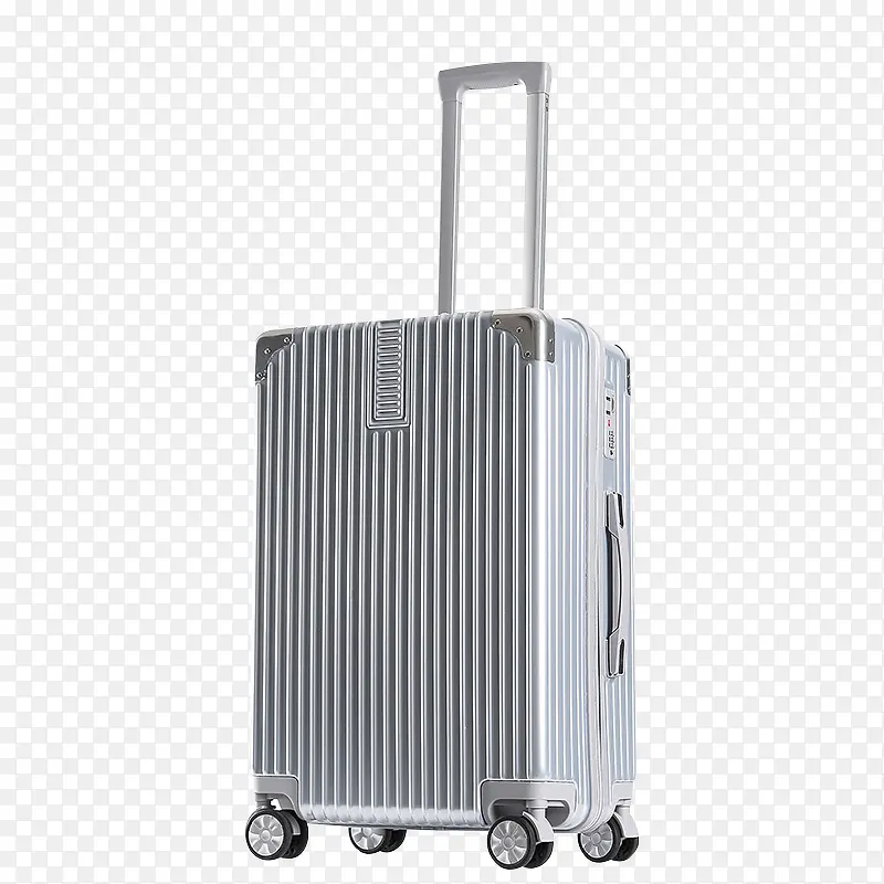 全新银色PVC材质行李箱
