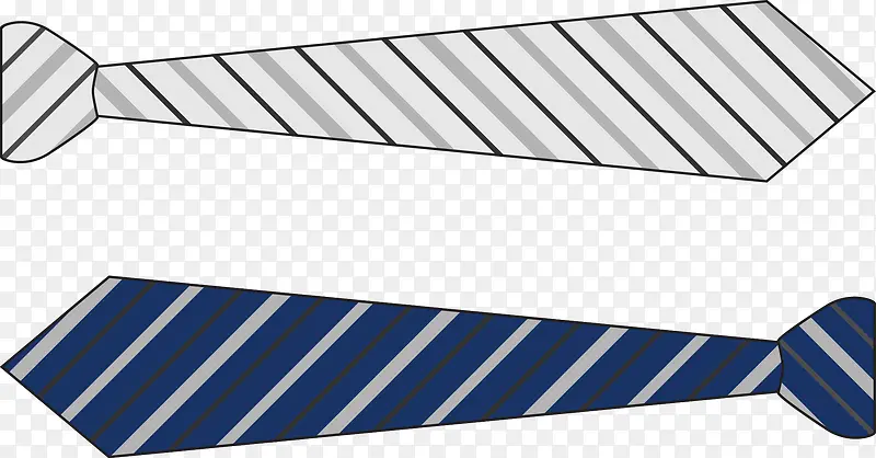 2款领带条纹矢量图