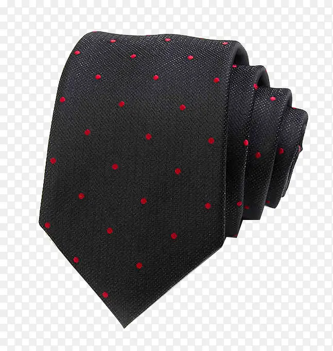 红点黑色领带
