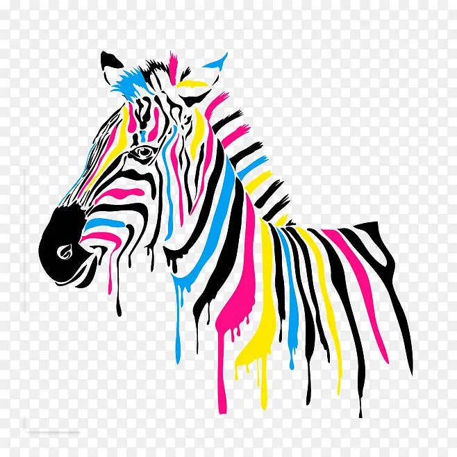 彩绘动物马