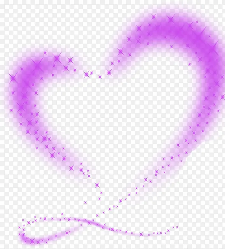 紫色浪漫心形