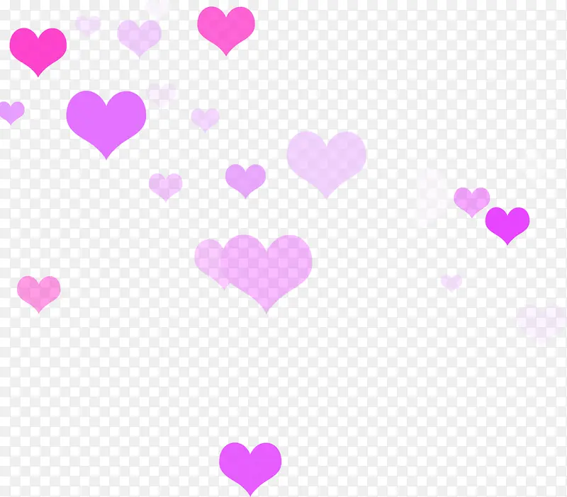 浪漫紫色心形图片