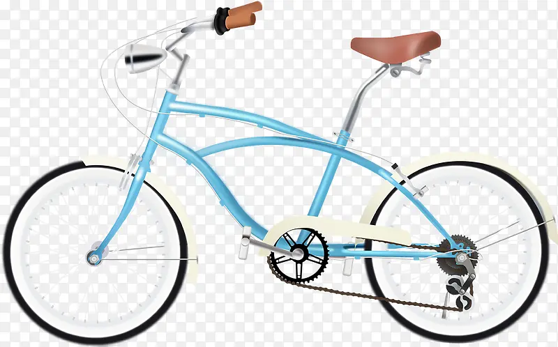 清新蓝色现代 自行车