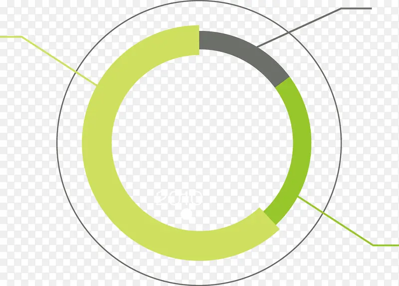 矢量PPT设计圆环形图