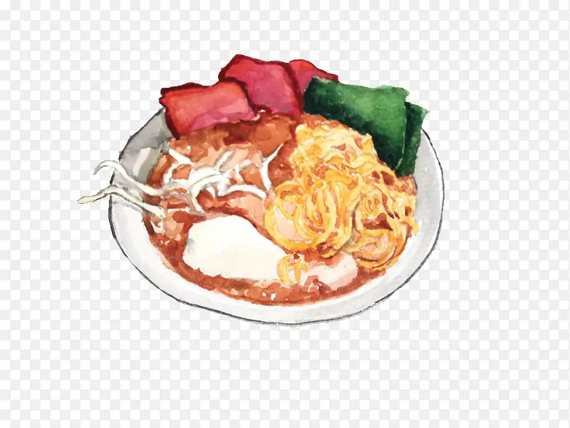 卡通手绘食物