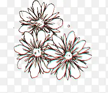 创意高清手绘素描花卉