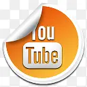 Youtube橙色logo图标