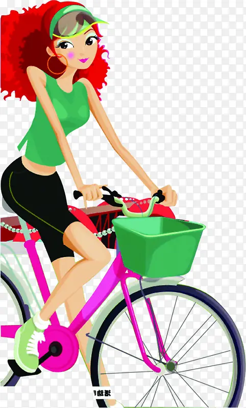 创意手绘合成时尚摩登女郎