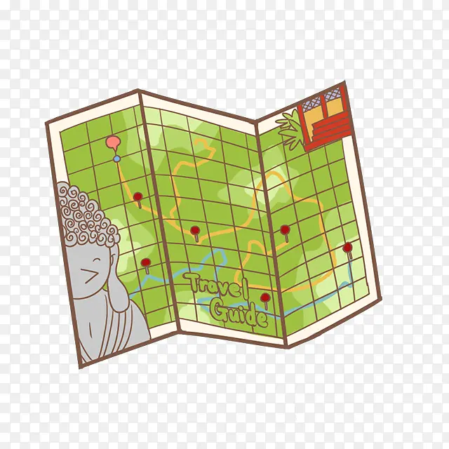 可爱的手绘地图