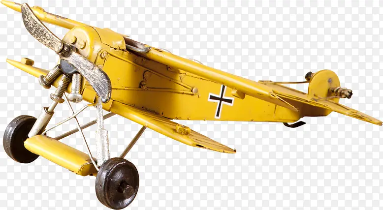 黄色卡通直升机造型