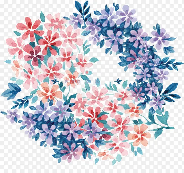 花纹矢量小碎花手绘