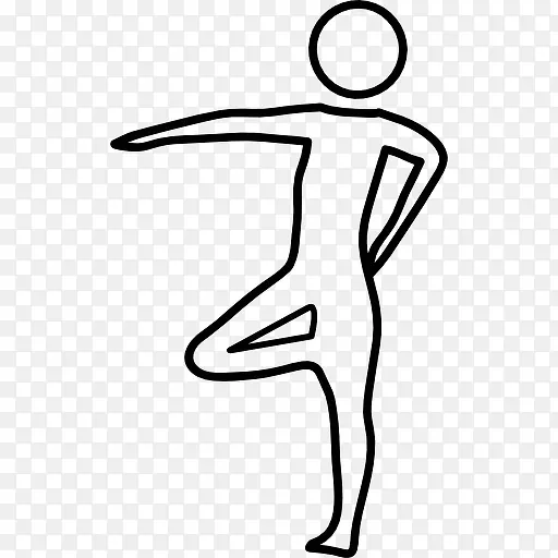 体操运动员的姿势图标