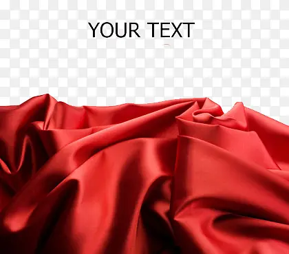 your text 红色绸缎