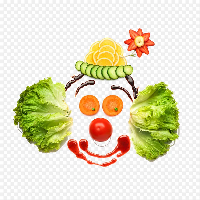 蔬菜拼小丑
