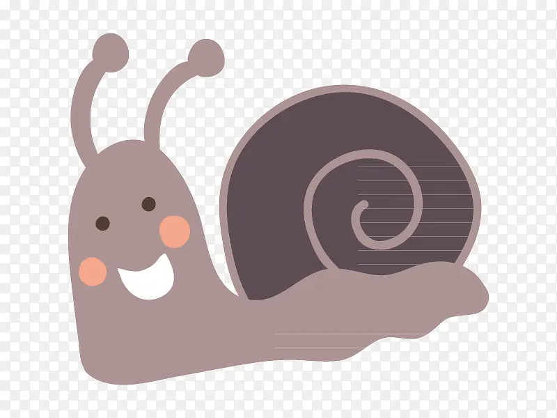蜗牛卡通矢量素材