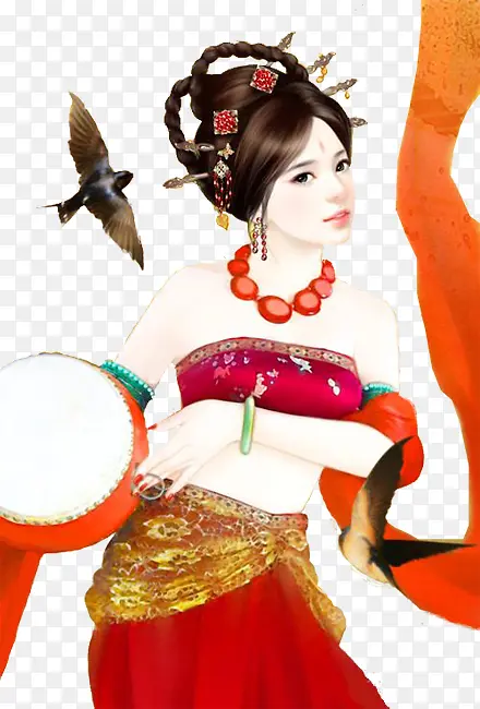中国风的漂亮古代美女
