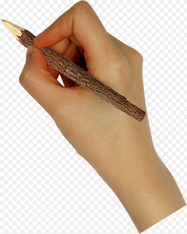 拿圆珠笔的手