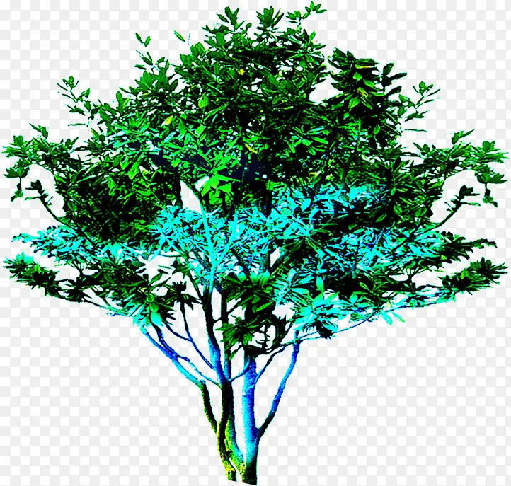 创意合成元素树木