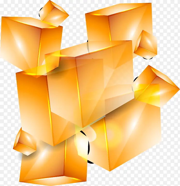 抽象几何立体块